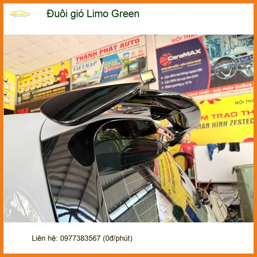 Chị Thảo lắp Đuôi gió Limo Green cho Hyundai Elantra tại Quận 4 để tăng vẻ đẹp thể thao
