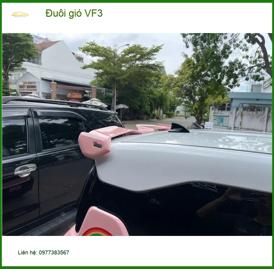 Anh Tùng độ đuôi gió VF3 tại Quận 1 để tăng vẻ thể thao và khả năng bám đường ảnh thực tế 2