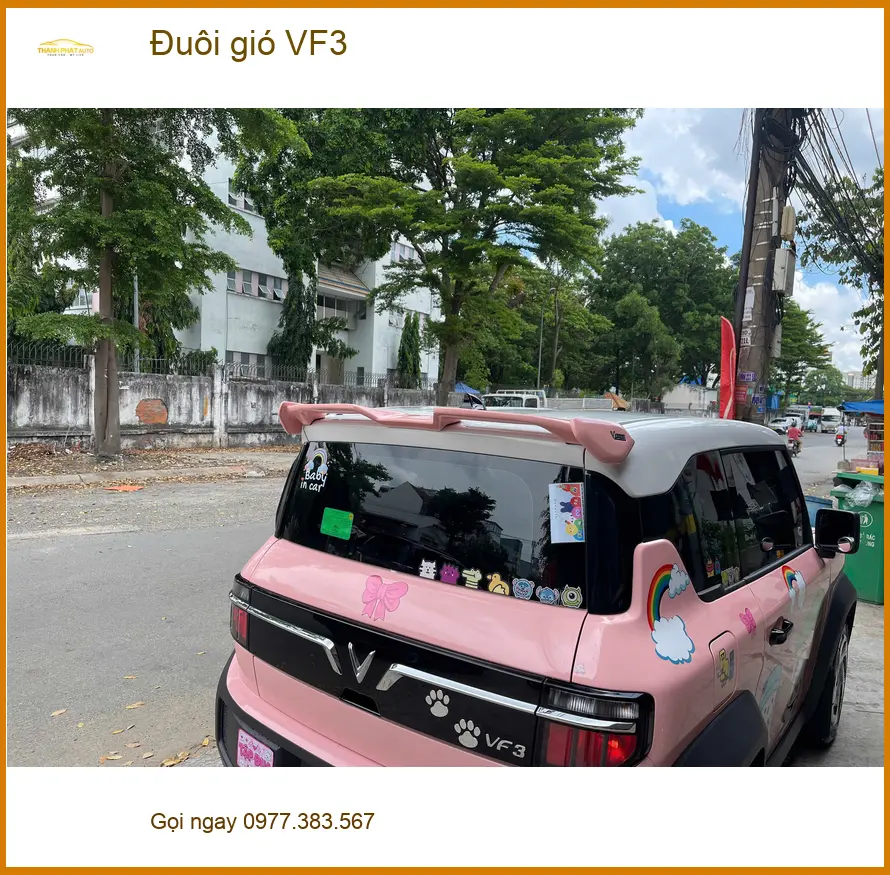 Anh Tùng độ đuôi gió VF3 tại Quận 1 để tăng vẻ thể thao và khả năng bám đường ảnh thực tế 3
