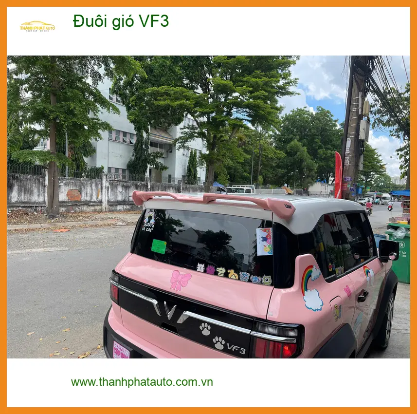 Chú Lộc lắp đuôi gió VinFast VF3 tại Nhà Bè để xe trông cứng cáp hơn ảnh thực tế 3