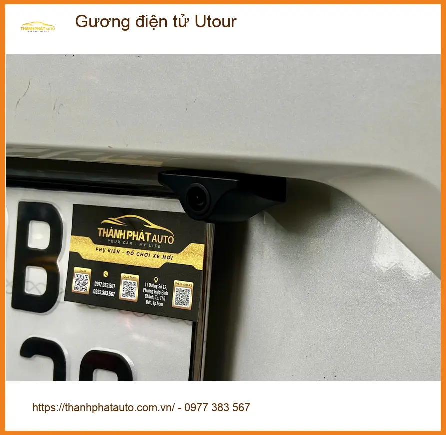 Chú Tùng lắp Gương điện tử Utour cho Hyundai Accent để quan sát tốt hơn khi về Cần Giờ ảnh thực tế 3