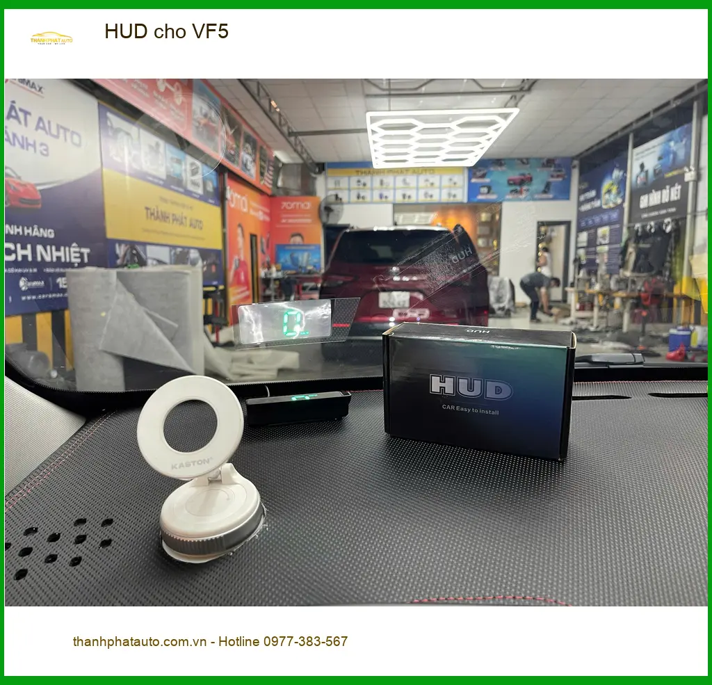 Anh Khải lắp HUD cho VinFast VF5 tại Bình Chánh để hiển thị tốc độ tiện lợi hơn ảnh thực tế 3