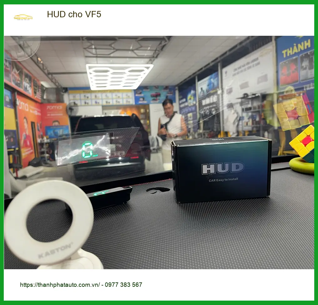 Anh Khải lắp HUD cho VinFast VF5 tại Bình Chánh để hiển thị tốc độ tiện lợi hơn ảnh thực tế 4