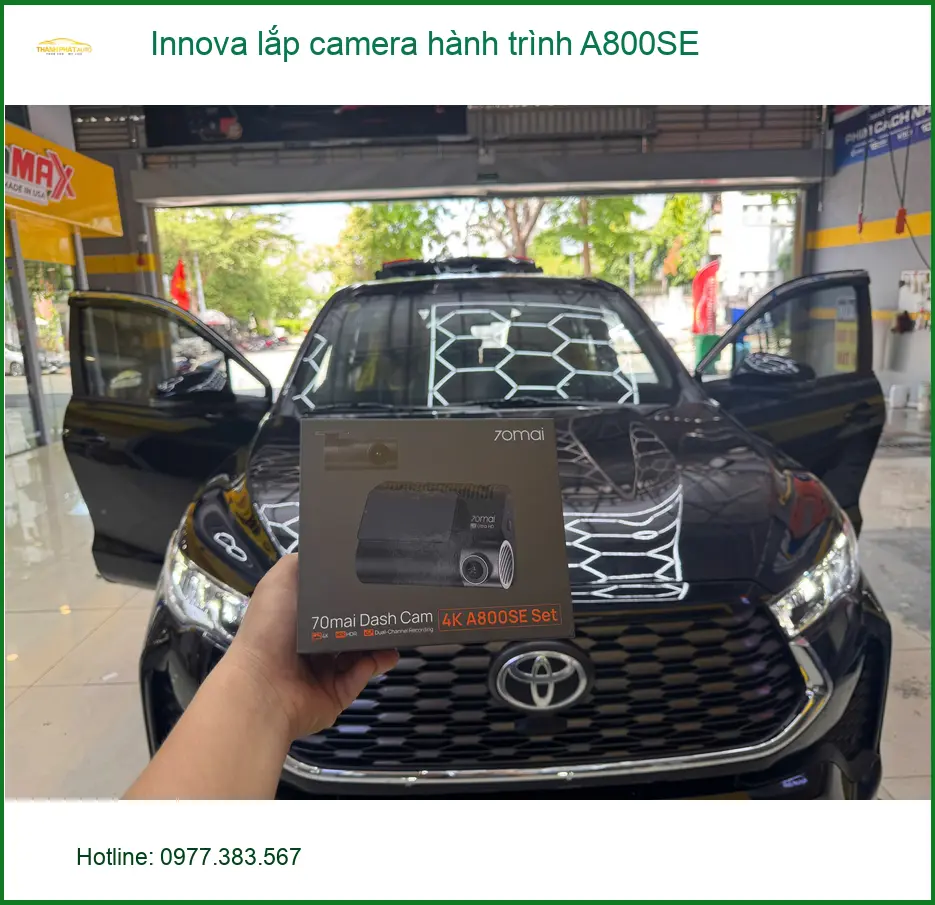 Chú Phước lắp camera hành trình A800SE cho Innova tại Quận 2 để an tâm hơn ảnh thực tế 3