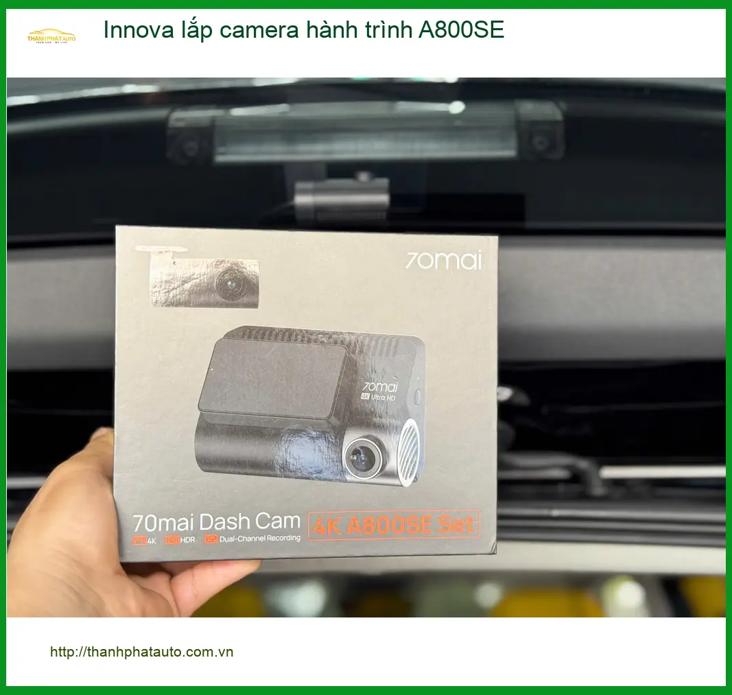 Anh Tấn lắp camera hành trình A800SE Innova tại Quận 5