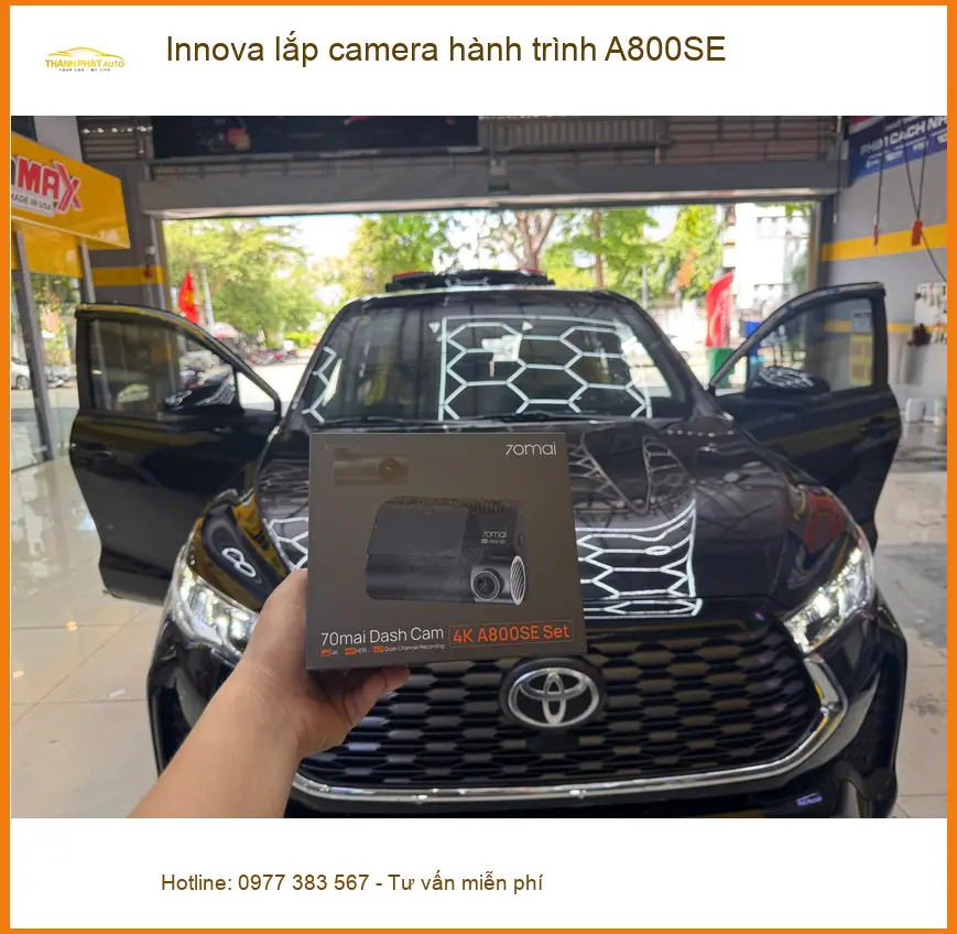 Anh Khải lắp camera hành trình A800SE cho Innova tại Quận Tân Bình để yên tâm khi đi lại ảnh thực tế 4