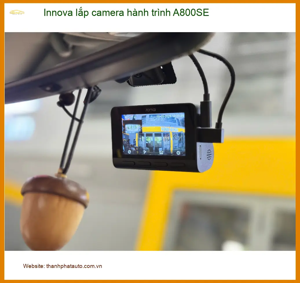 Anh Thắng lắp camera hành trình A800SE cho Innova tại Cần Giờ để tăng an toàn ảnh thực tế 2