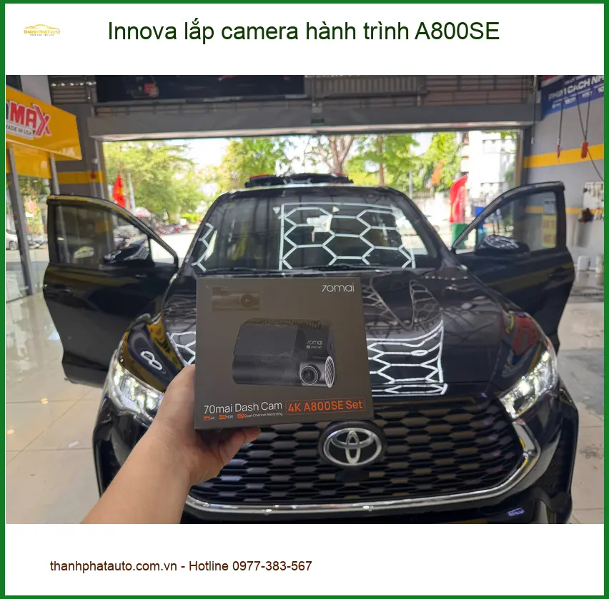 Anh Thắng lắp camera hành trình A800SE cho Innova tại Cần Giờ để tăng an toàn ảnh thực tế 3
