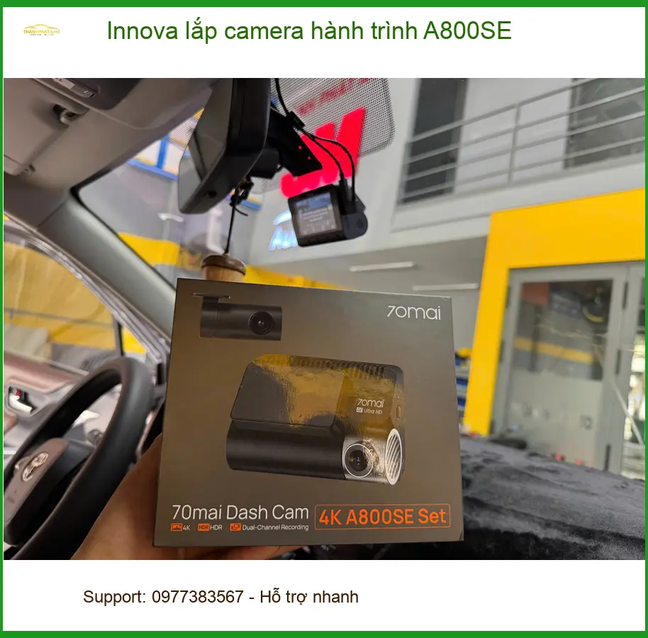 Anh Thắng lắp camera hành trình A800SE cho Innova tại Cần Giờ để tăng an toàn ảnh thực tế 5
