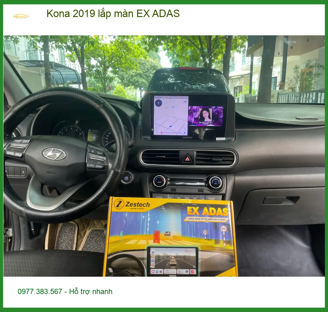 Anh Vĩnh lắp màn hình EX ADAS cho Kona 2019 tại Quận Nhà Bè