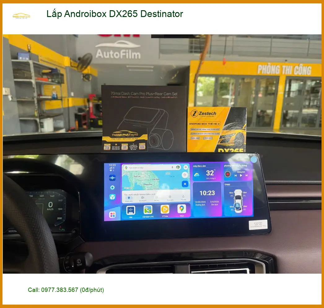 Anh Dũng lắp Androibox DX265 Destinator cho Honda CR-V tại Quận 12 ảnh thực tế 4