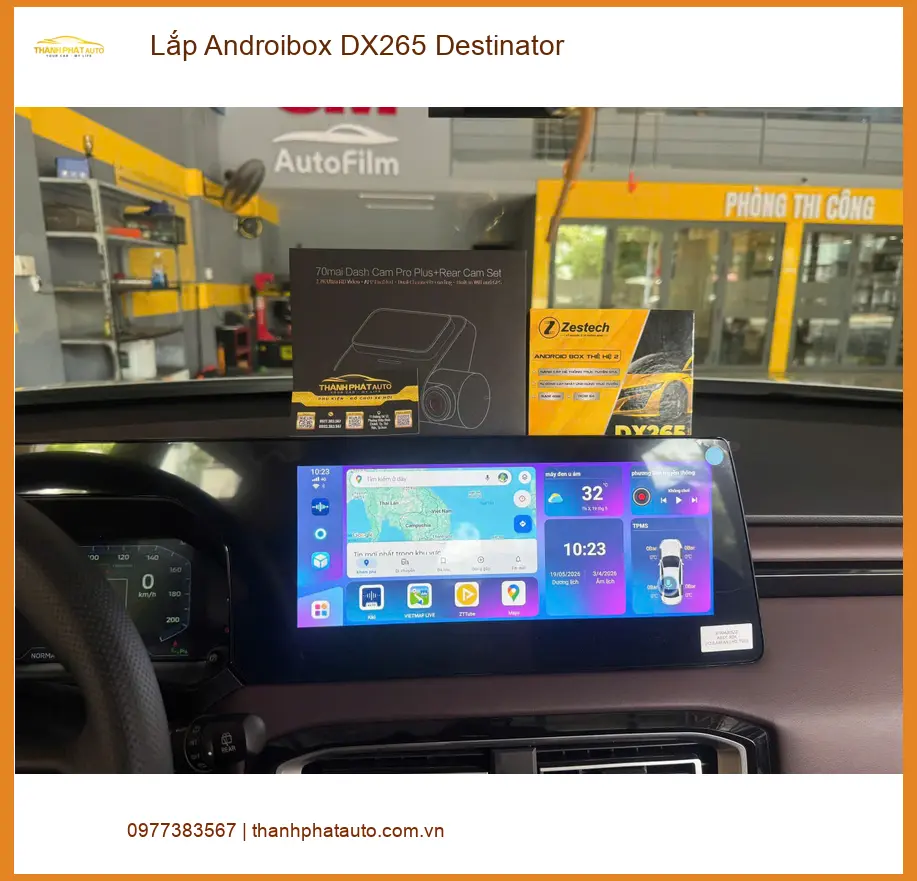Chị Thảo lắp Androibox DX265 Destinator cho Toyota Vios tại Quận Gò Vấp để xem video