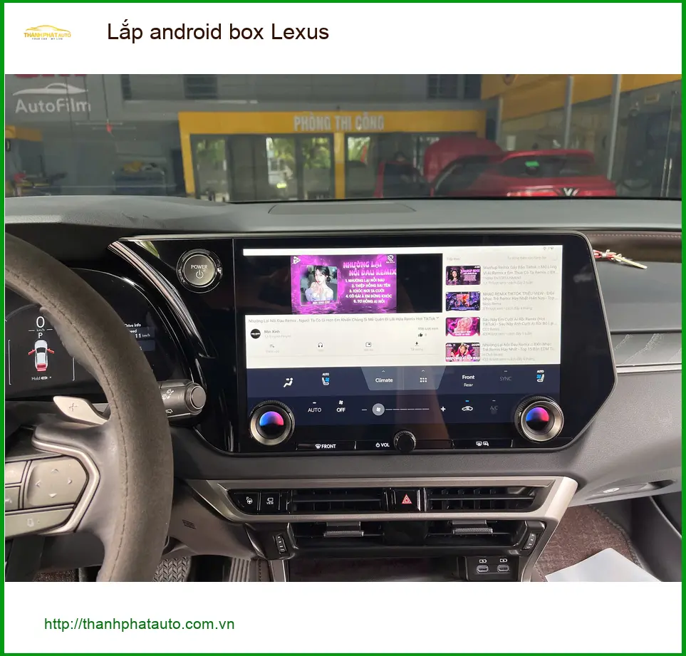 Anh Khải lắp Android Box cho Lexus RX 350 tại Bình Tân để màn hình zin thông minh ảnh thực tế 2