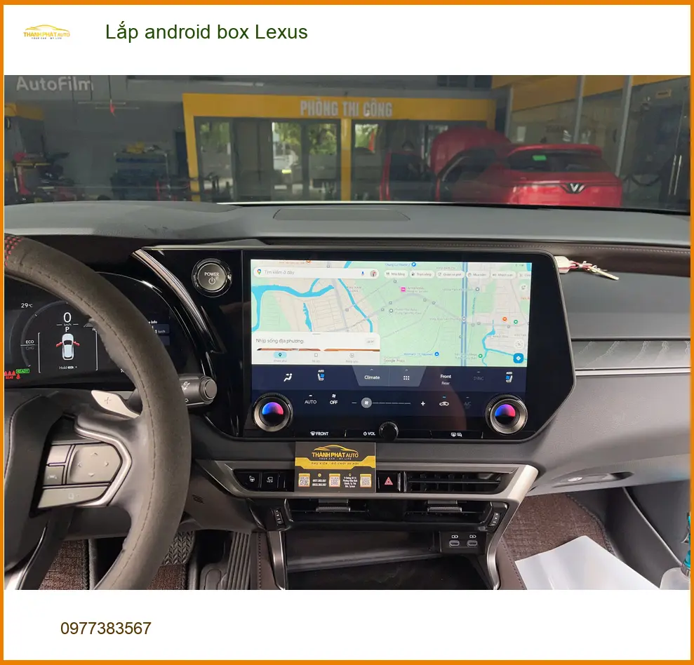 Anh Khải lắp Android Box cho Lexus RX 350 tại Bình Tân để màn hình zin thông minh ảnh thực tế 4