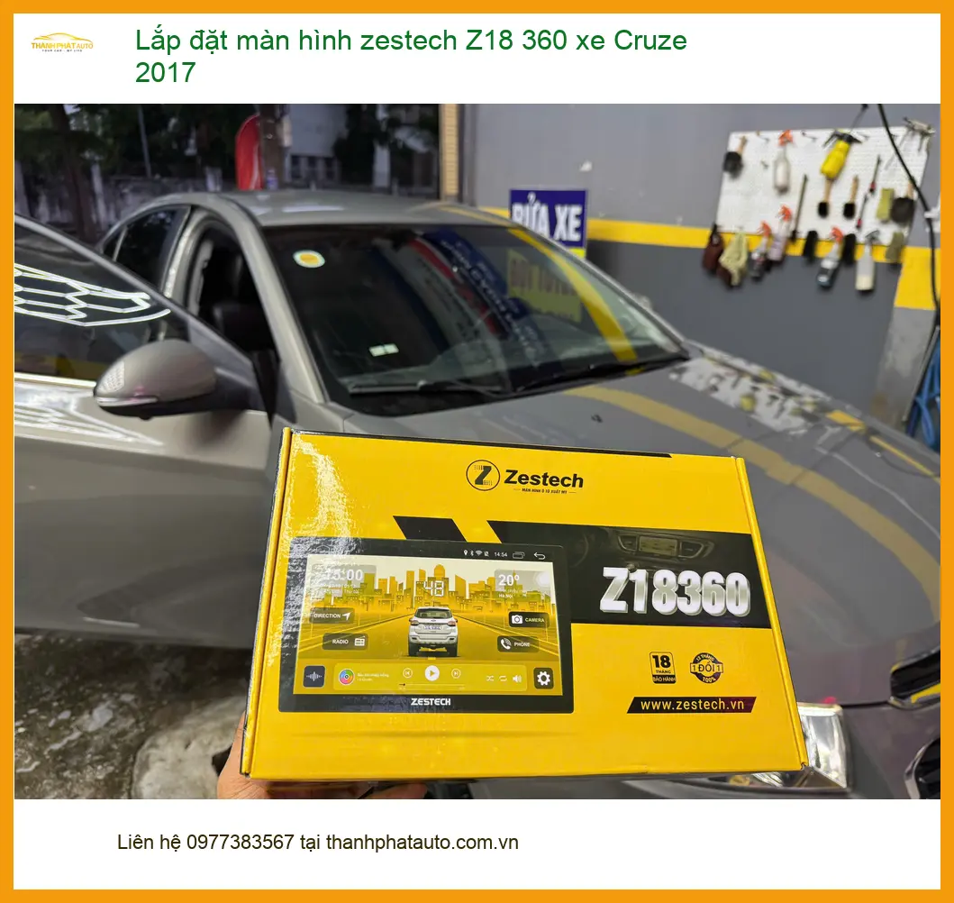 Anh Trường lắp màn hình Zestech Z18 360 cho Chevrolet Cruze 2017 Quận 9 ảnh thực tế 2