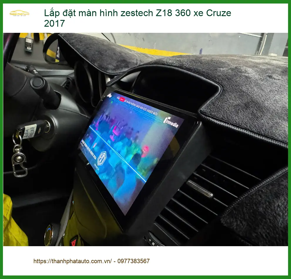 Anh Dũng lắp màn hình Zestech Z18 360 xe Cruze 2017 tại Thủ Đức ảnh thực tế 4