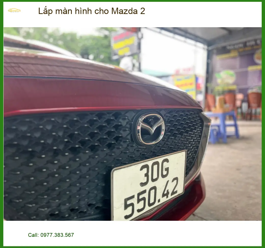 Anh Khang nâng cấp màn hình Android cho Mazda 2 tại Quận 1 vì màn zin đã cũ ảnh thực tế 3