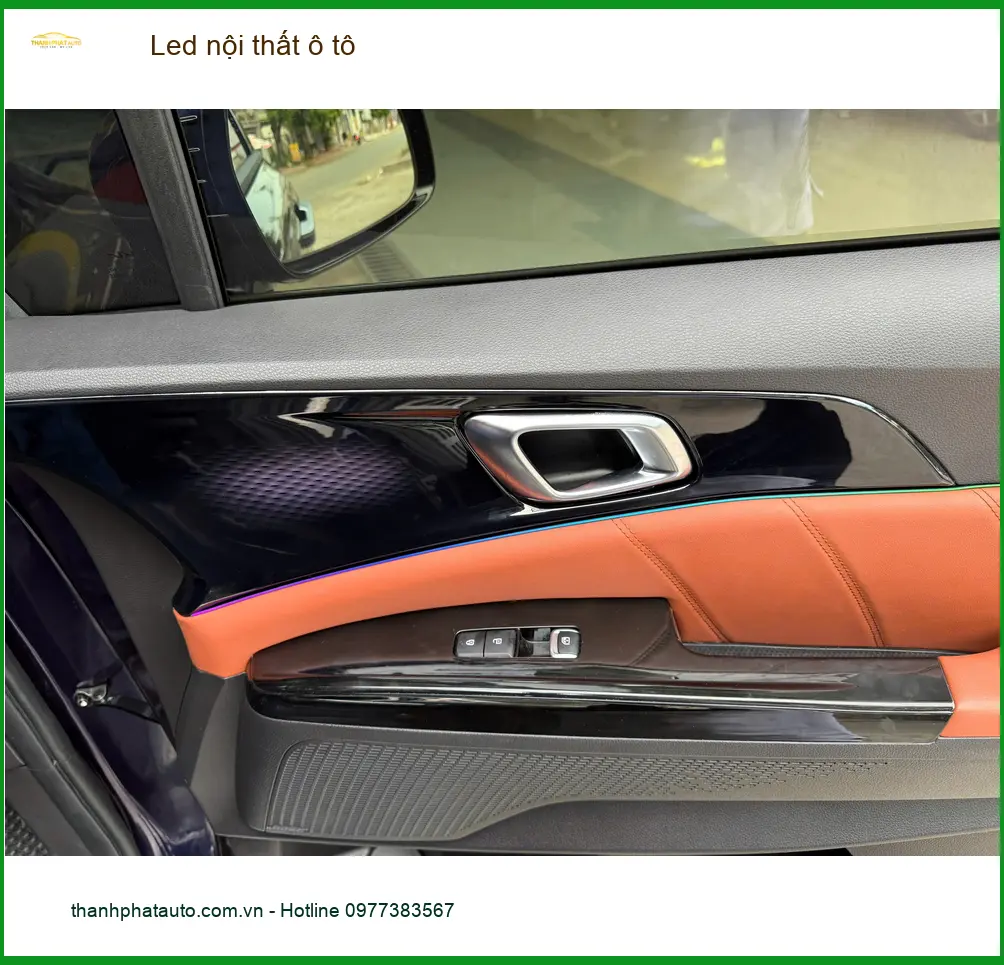 Anh Khải lắp Led nội thất ô tô cho Hyundai Elantra tại Quận 3 để không gian xe thêm phần đẳng cấp ảnh thực tế 2