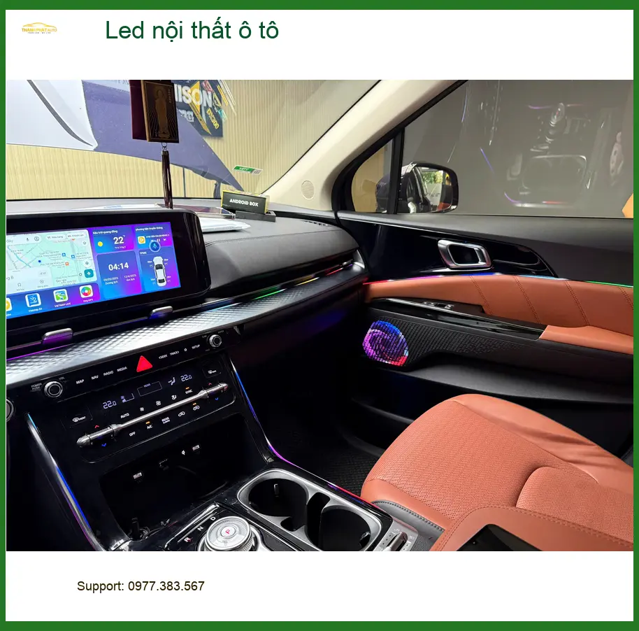Anh Khải lắp Led nội thất ô tô cho Hyundai Elantra tại Quận 3 để không gian xe thêm phần đẳng cấp ảnh thực tế 5