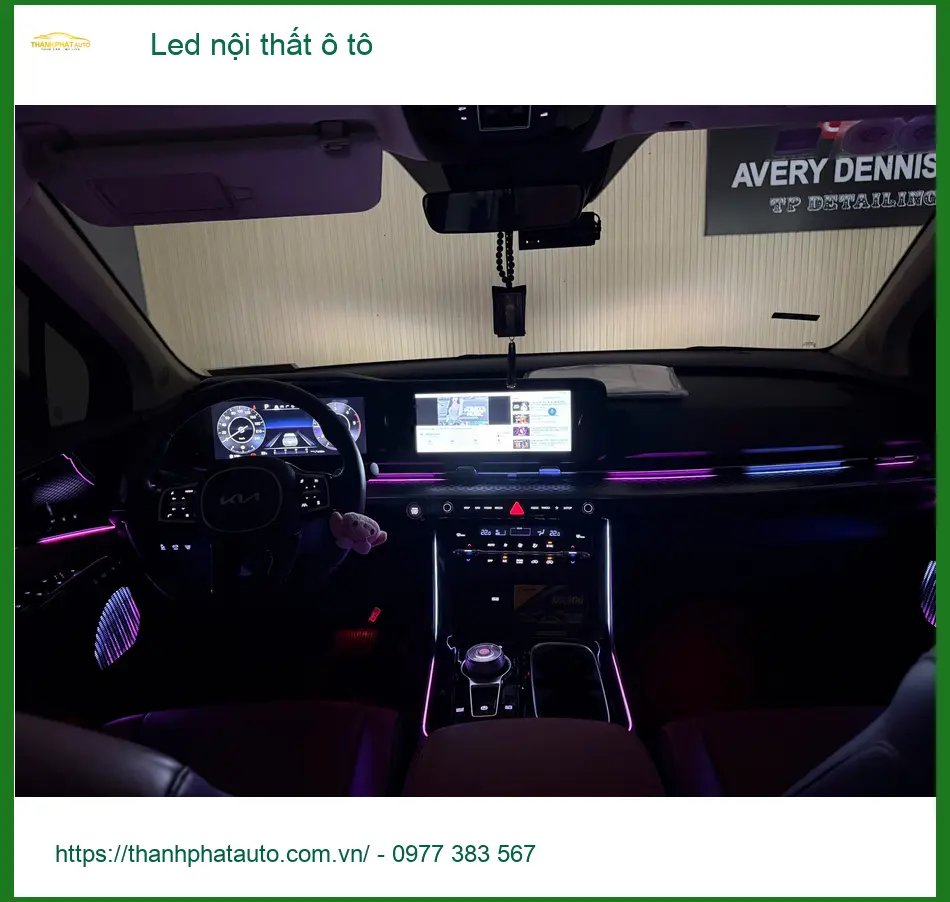 Anh Trường lắp Led nội thất ô tô cho Kia K3 tại Quận 1 để khoang xe lung linh ảnh thực tế 4