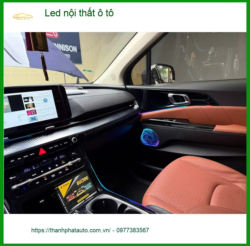 Anh Dũng lắp Led nội thất ô tô cho Hyundai Accent tại Quận Thủ Đức để tăng vẻ sang trọng ảnh thực tế 4