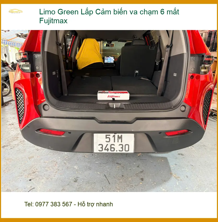 Anh Khải lắp Cảm biến va chạm 6 mắt Fujitmax cho Limo Green tại Quận Bình Thạnh. ảnh thực tế 2