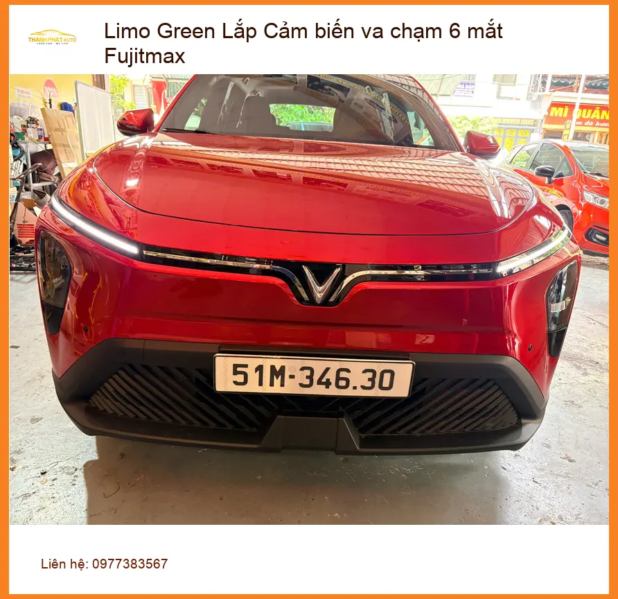Anh Quang lắp Cảm biến va chạm 6 mắt Fujitmax xe Limo Green tại Quận 2 ảnh thực tế 2