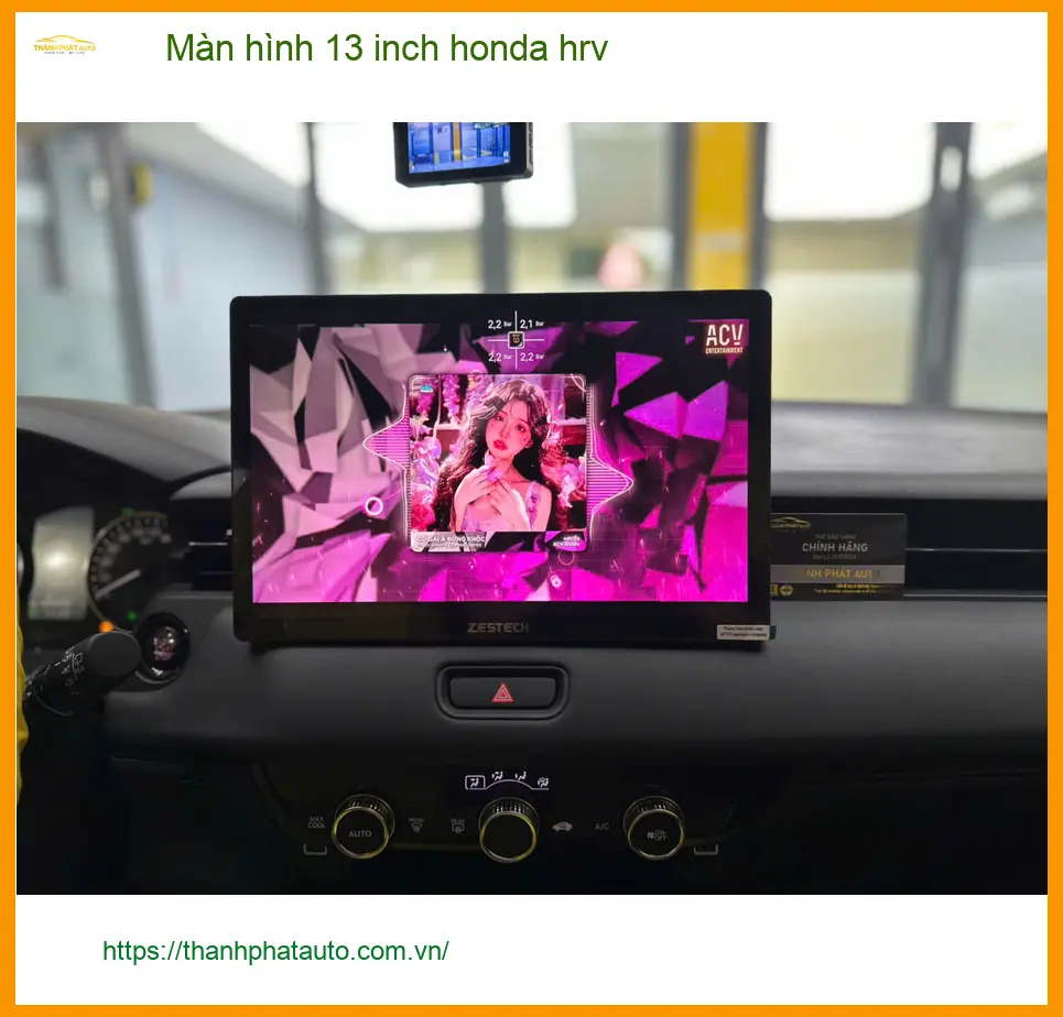 Anh Tấn lắp màn hình 13 inch Honda HR-V tại Quận 1 vì màn zin quá nhỏ ảnh thực tế 3