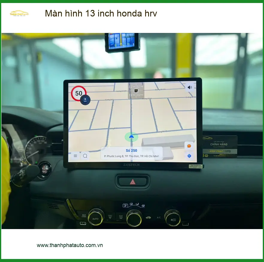 Chị Mai Honda HR-V lắp màn hình 13 inch tại Quận 10 vì màn hình zin chập chờn ảnh thực tế 4