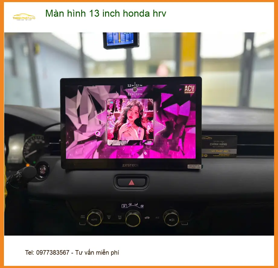 Anh Quốc Anh nâng cấp màn hình 13 inch Honda HR-V tại Quận Thủ Đức ảnh thực tế 4