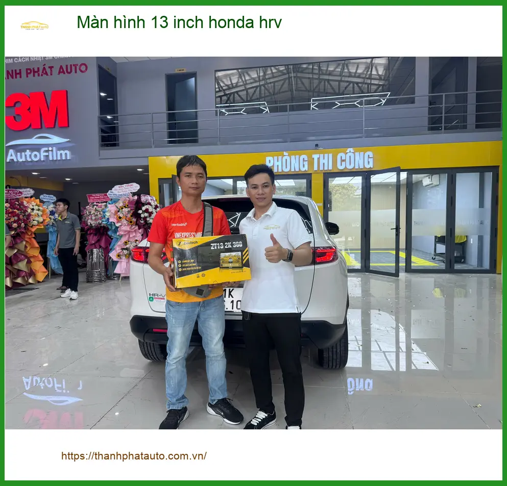 Chú Bách gắn màn hình 13 inch Honda HR-V tại Quận Bình Tân ảnh thực tế 3