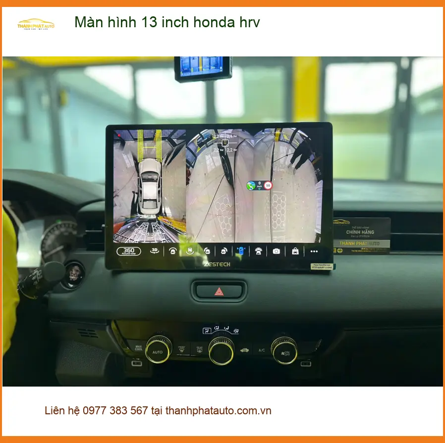 Anh Tấn lắp màn hình 13 inch Honda HR-V tại Quận 7 để giải trí và bản đồ tiện lợi hơn ảnh thực tế 2