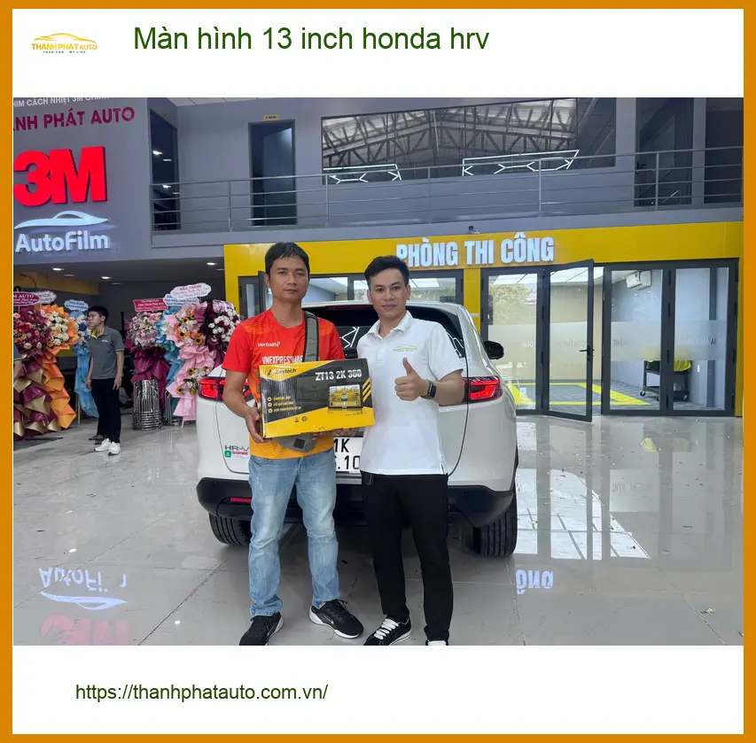 Anh Tấn lắp màn hình 13 inch Honda HR-V tại Quận 7 để giải trí và bản đồ tiện lợi hơn ảnh thực tế 5