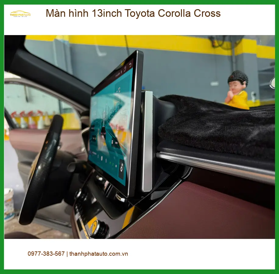 Chú Tấn lắp màn hình 13inch Toyota Corolla Cross tại Thủ Đức để nâng tầm xe ảnh thực tế 5