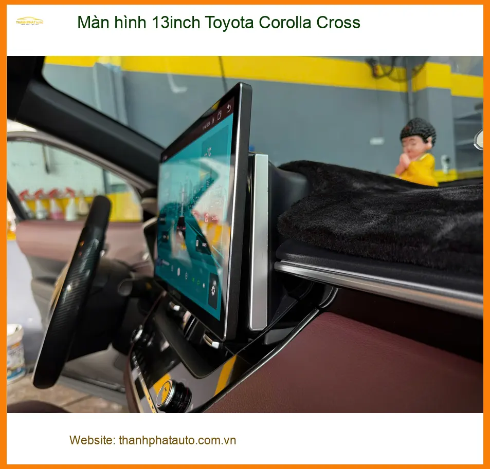 Anh Tấn lắp màn hình 13inch Toyota Corolla Cross tại Quận 12 để nâng tầm trải nghiệm ảnh thực tế 3