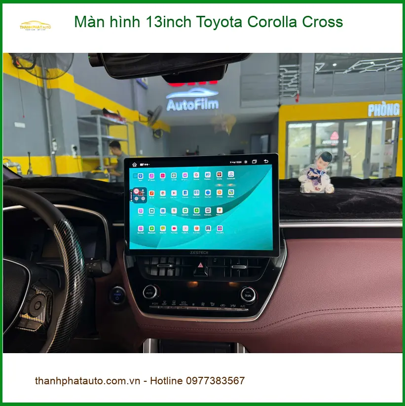 Anh Minh lắp màn hình 13inch Toyota Corolla Cross tại Quận Tân Phú để nâng tầm giải trí ảnh thực tế 2