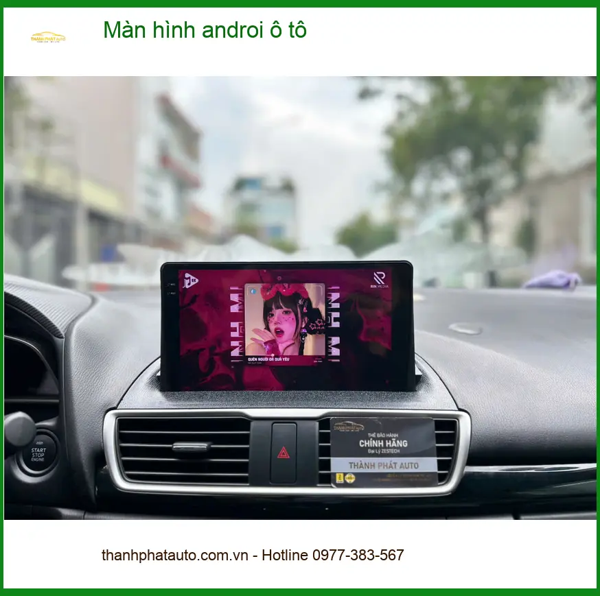 Chị Yến nâng cấp màn hình Android Honda CRV tại Thủ Đức cho bé giải trí ảnh thực tế 4