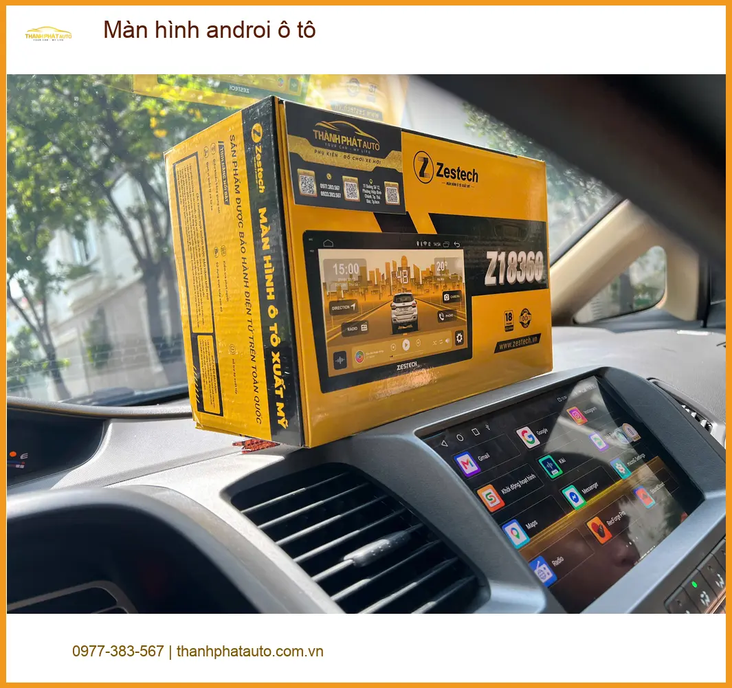 Chị Thảo lắp màn hình Android ô tô cho Honda CRV tại Quận 2 tiện nghi