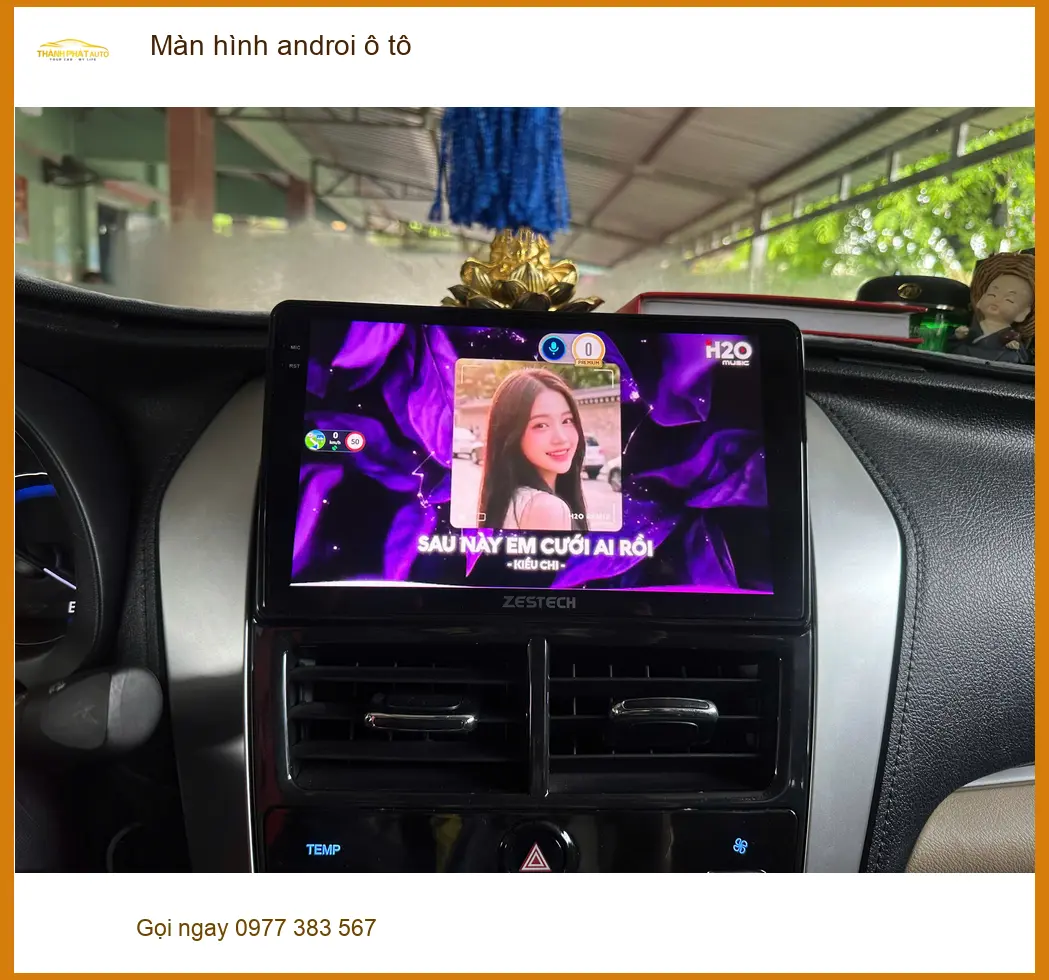 Anh Long lắp màn hình Android ô tô cho Hyundai Santa Fe tại Quận Tân Phú để nâng tầm tiện ích