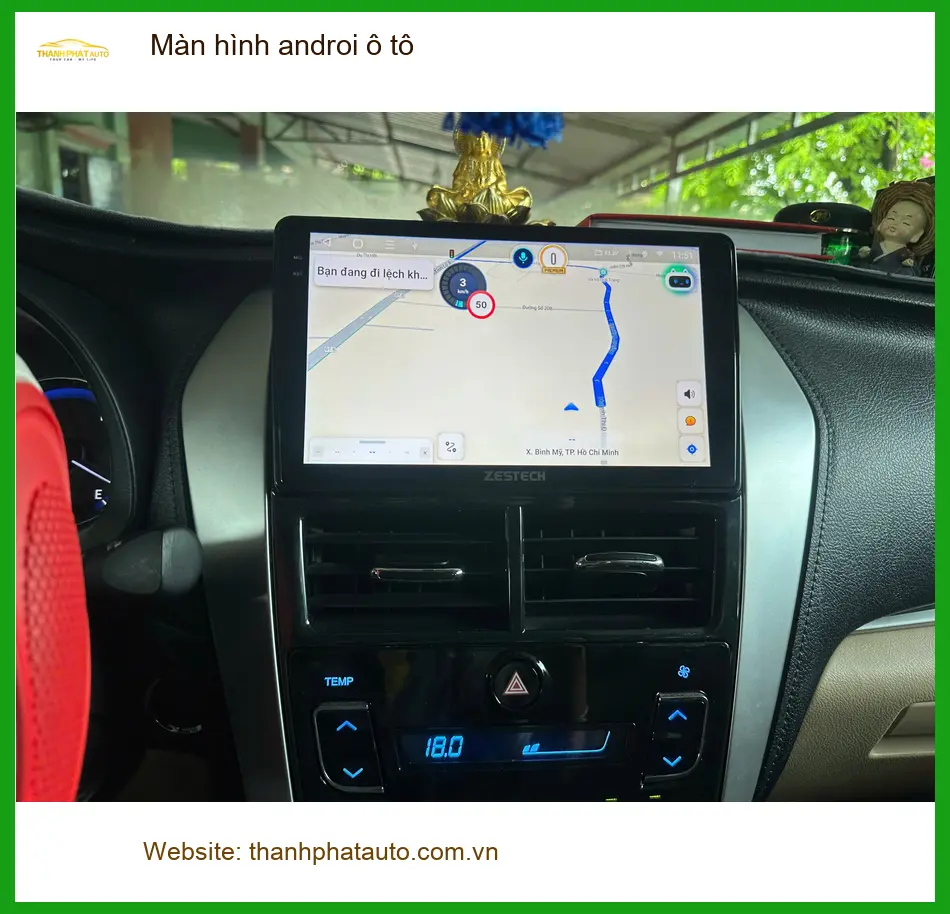 Anh Long lắp màn hình Android ô tô cho Hyundai Santa Fe tại Quận Tân Phú để nâng tầm tiện ích ảnh thực tế 3