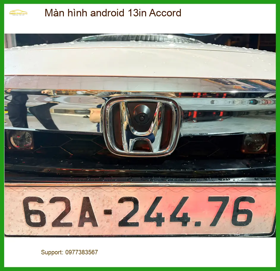 Chị Bích Vân lắp Màn hình android 13in Accord tại Cần Giờ ảnh thực tế 3