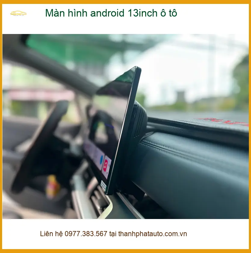 Anh Khải lắp màn hình android 13inch ô tô Honda CRV tại Thủ Đức ảnh thực tế 2