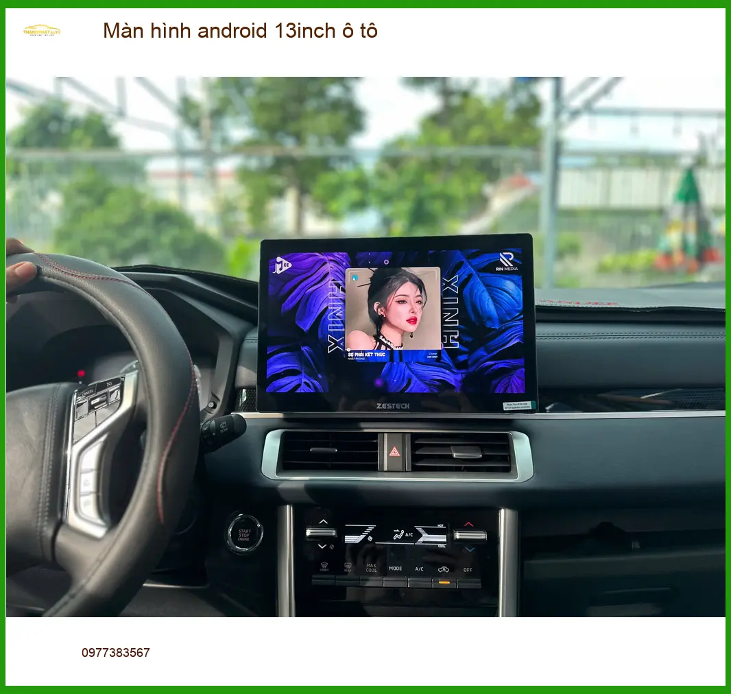 Anh Khải lắp màn hình android 13inch ô tô Honda CRV tại Thủ Đức ảnh thực tế 3
