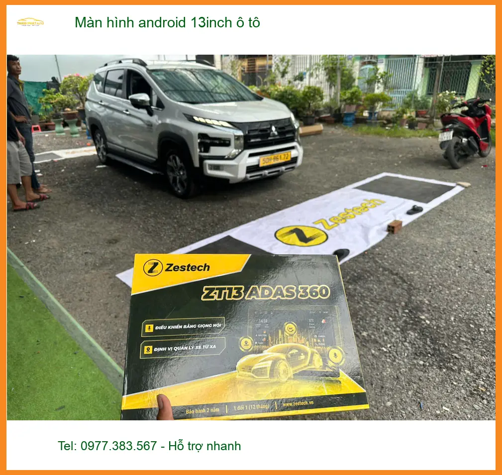 Anh Khải lắp màn hình android 13inch ô tô Honda CRV tại Thủ Đức ảnh thực tế 4