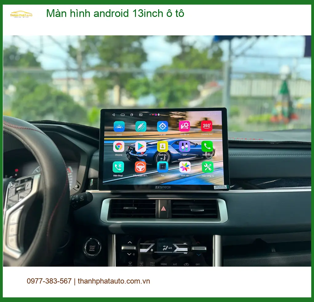Chị Mai Anh lắp màn hình Android 13inch cho Hyundai Elantra tại Quận 12