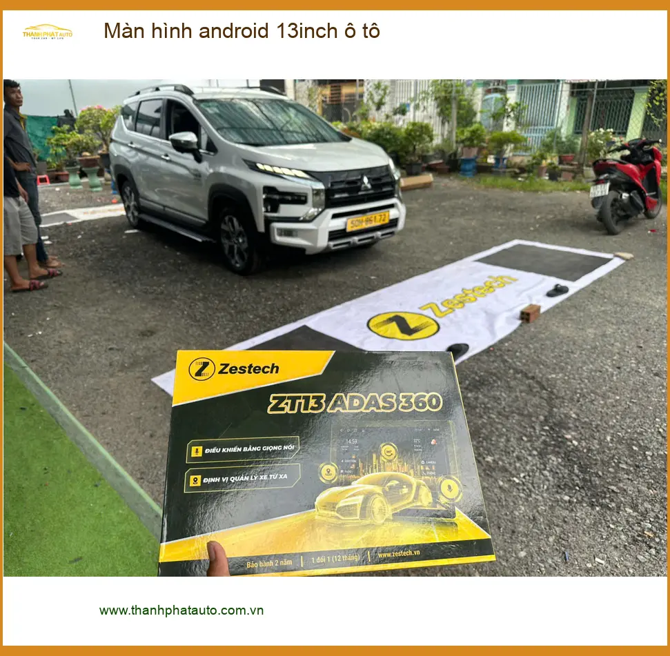 Chị Mai Anh lắp màn hình Android 13inch cho Hyundai Elantra tại Quận 12 ảnh thực tế 2