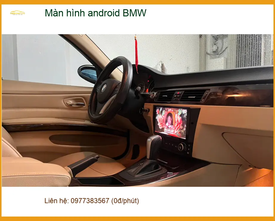 Chú Thắng lắp màn hình Android BMW X3 tại Quận Tân Bình vì màn zin cũ đã lỗi thời