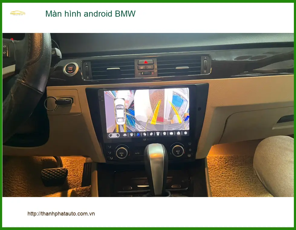 Chú Thắng lắp màn hình Android BMW X3 tại Quận Tân Bình vì màn zin cũ đã lỗi thời ảnh thực tế 4