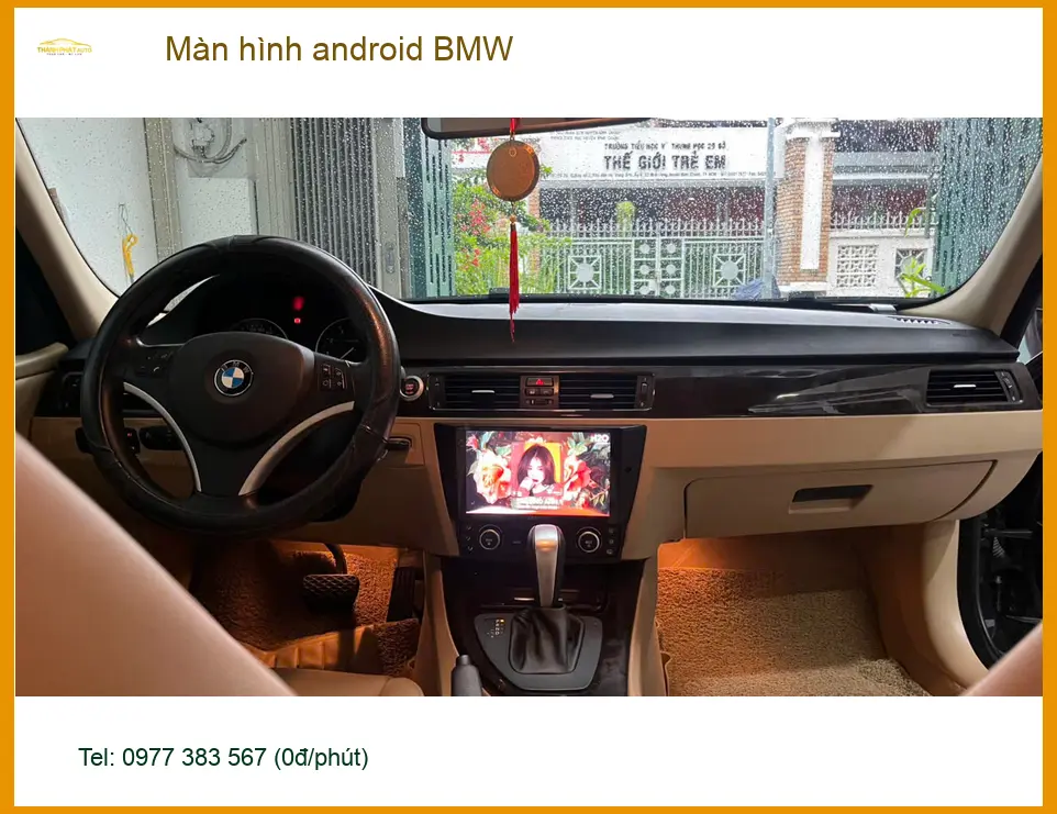 Chú Thắng lắp màn hình Android BMW X3 tại Quận Tân Bình vì màn zin cũ đã lỗi thời ảnh thực tế 5