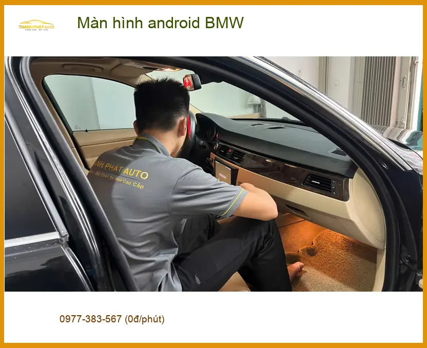 Anh Khang nâng cấp màn hình android BMW X5 tại Quận 9 để trải nghiệm công nghệ mới